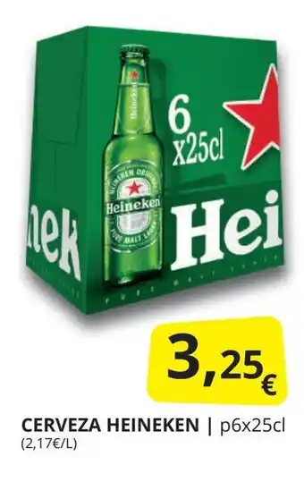 Supermercados MAS HEINEKEN Cerveza oferta