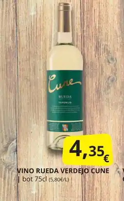 Supermercados MAS CUNE Vino rueda verdejo oferta