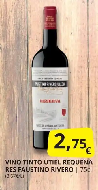 Supermercados MAS Vino tinto utiel requena res faustino rivero oferta