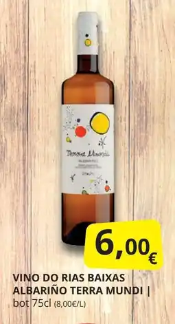 Supermercados MAS TERRA MUNDI Vino do rias baixas albariño oferta