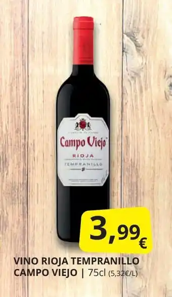 Supermercados MAS Vino rioja tempranillo campo viejo oferta