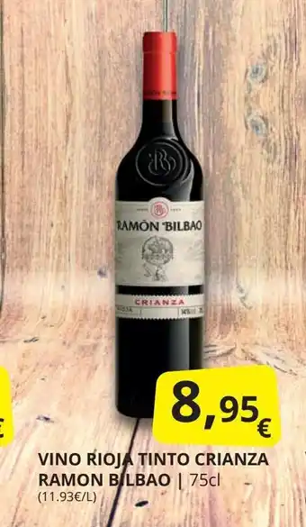 Supermercados MAS RAMON BILBAO Vino rioja tinto crianza oferta