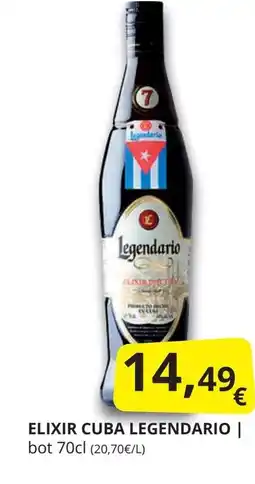 Supermercados MAS LEGENDARIO Elixir cuba oferta