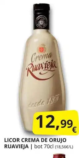 Supermercados MAS Licor crema de orujo ruavieja oferta