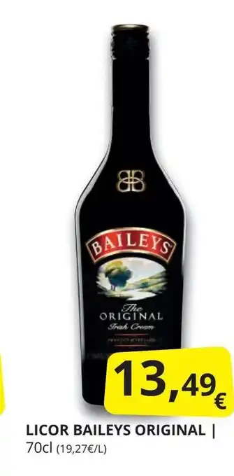 Supermercados MAS Licor baileys original oferta