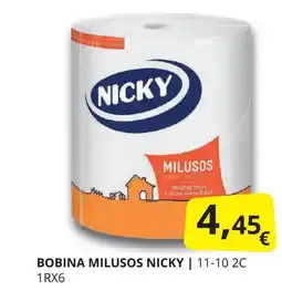 Supermercados MAS Bobina milusos oferta