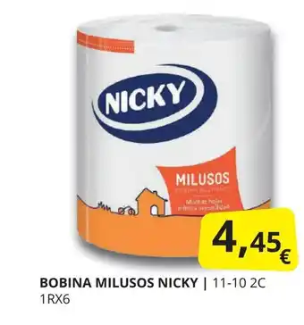 Supermercados MAS Bobina milusos oferta