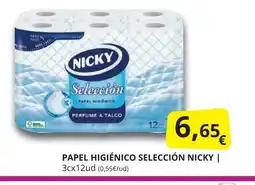 Supermercados MAS NICKY  Papel higiénico selección oferta