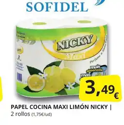 Supermercados MAS NICKY  Papel cocina maxi limón oferta