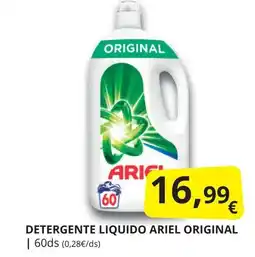 Supermercados MAS Detergente liquido ariel original oferta