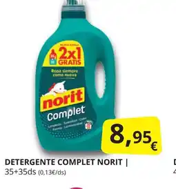 Supermercados MAS NORIT Detergente complet oferta