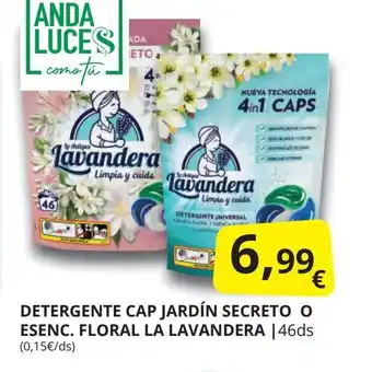 Supermercados MAS LA LAVANDERA Detergente cap jardín secreto o esenc. floral oferta