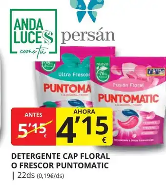 Supermercados MAS PUNTOMATIC Detergente cap floral o frescor oferta