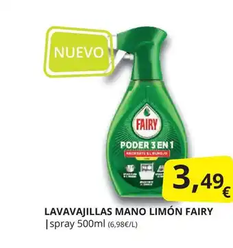 Supermercados MAS FAIRY Lavavajillas mano limón oferta