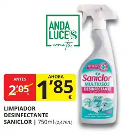 Supermercados MAS SANICLOR Limpiador desinfectante oferta