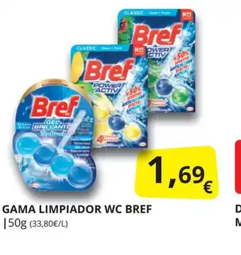 Supermercados MAS BREF Gama limpiador wc oferta