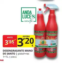 Supermercados MAS Desengrasante mano de santo oferta