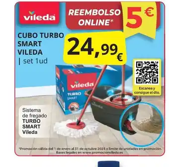 Supermercados MAS VILEDA Cubo turbo smart oferta