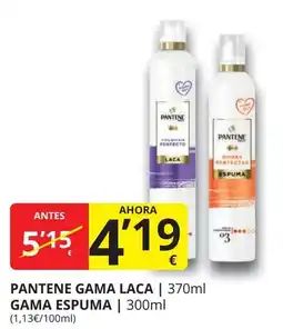 Supermercados MAS Pantene gama laca oferta