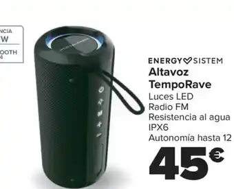 Carrefour ENERGY SISTEM Altavoz TempoRave oferta