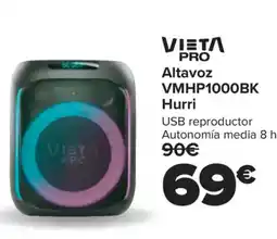 Carrefour VIETɅ PRO Altavoz VMHP1000BK oferta