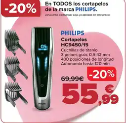 Carrefour PHILIPS Cortapelos HC9450/15 oferta