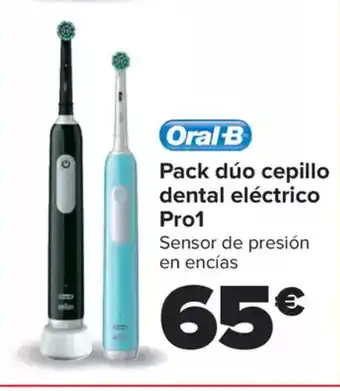 Carrefour ORAL-B Pack dúo cepillo dental eléctrico Pro1 oferta