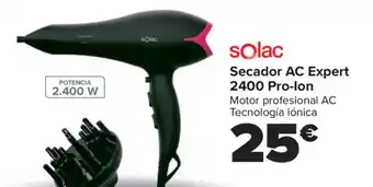 Carrefour SOLAC Secador AC Expert 2400 Pro-lon oferta