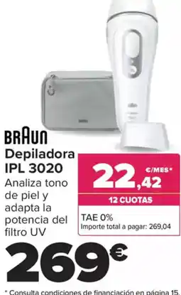 Carrefour BRAUN Depiladora IPL 3020 oferta