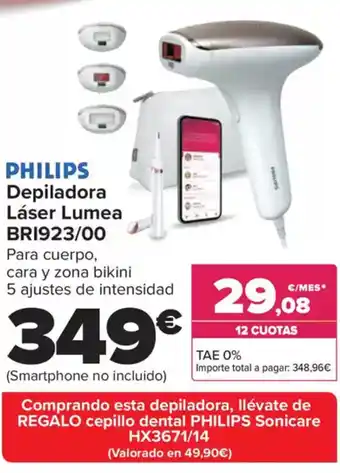 Carrefour PHILIPS Depiladora Láser Lumea BRI923/00 oferta