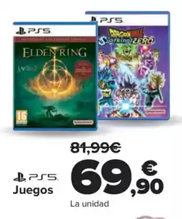 Carrefour PS5 Juegos oferta