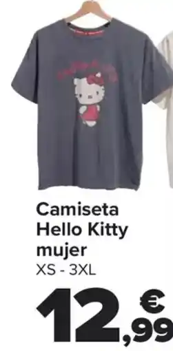 Carrefour Camiseta Hello Kitty mujer XS-3XL oferta