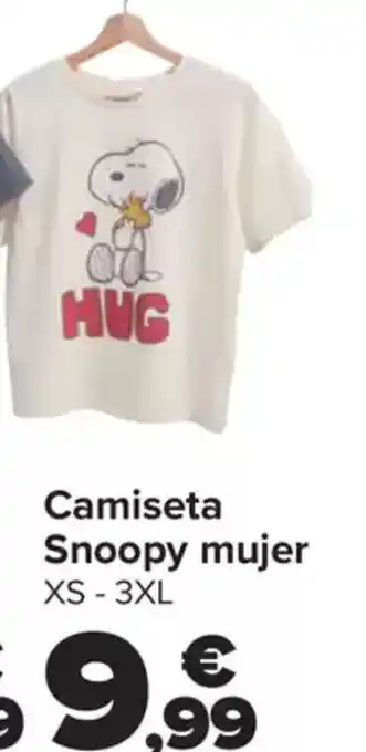 Carrefour Camiseta Snoopy mujer XS - 3XL oferta