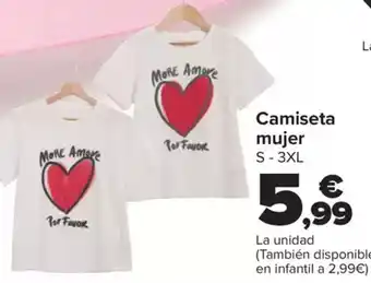 Carrefour Camiseta mujer oferta