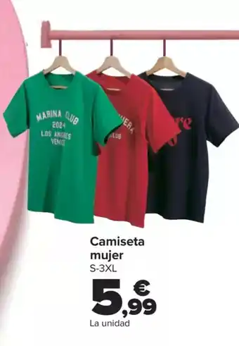 Carrefour Camiseta mujer S-3XL oferta