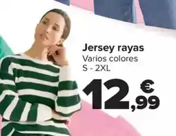 Carrefour Jersey rayas oferta