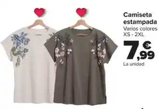 Carrefour Camiseta estampada oferta