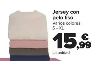 Carrefour Jersey con pelo liso oferta