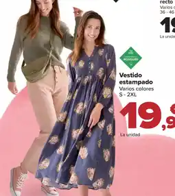 Carrefour Vestido estampado oferta