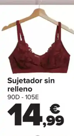 Carrefour Sujetador sin relleno oferta