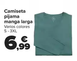 Carrefour Camiseta pijama manga larga oferta