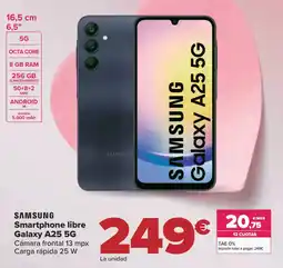 Carrefour SAMSUNG Smartphone libre Galaxy A25 5G oferta