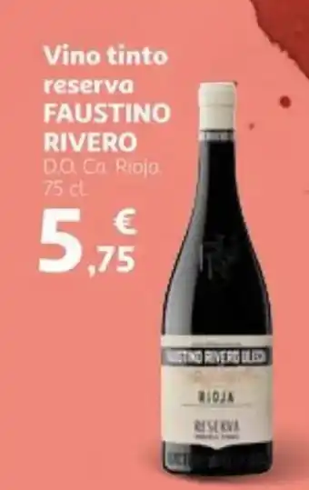 Alcampo FAUSTINO RIVERO Vino tinto reserva oferta