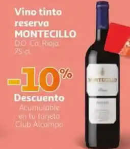 Alcampo MONTECILLO Vino tinto reserva oferta