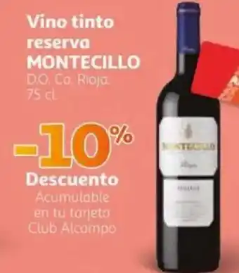 Alcampo MONTECILLO Vino tinto reserva oferta