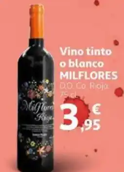 Alcampo MILFLORES Vino tinto o blanco oferta