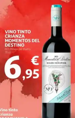 Alcampo Vino tinto crianza momentos del destino oferta