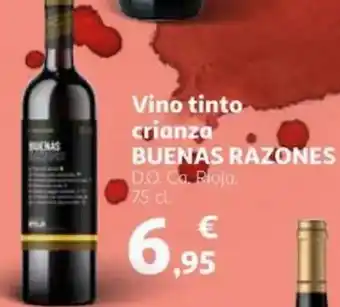 Alcampo BUENAS RAZONES Vino tinto crianza oferta