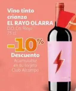 Alcampo EL RAYO OLARRA Vino tinto crianza oferta