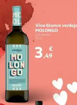 Alcampo MOLONGO Vino blanco verdejo oferta